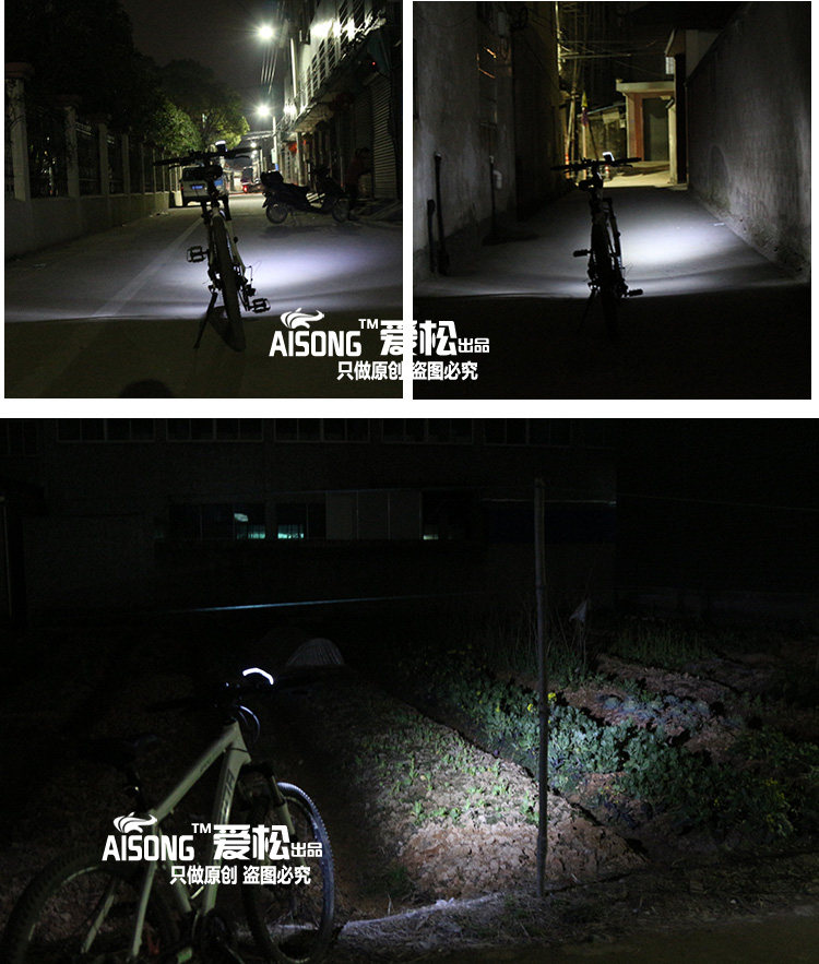 Eclairage pour vélo AISONG - phare - Ref 2399176 Image 6