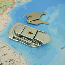 Luggage box lock buckle with lock buckle aluminum box wooden box toolbox lock buckle medical medicine box buckle with key