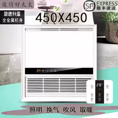 Heater Fan Yuba 450x450*450 Integrated ceiling powder room LED light multi-function embedded heater