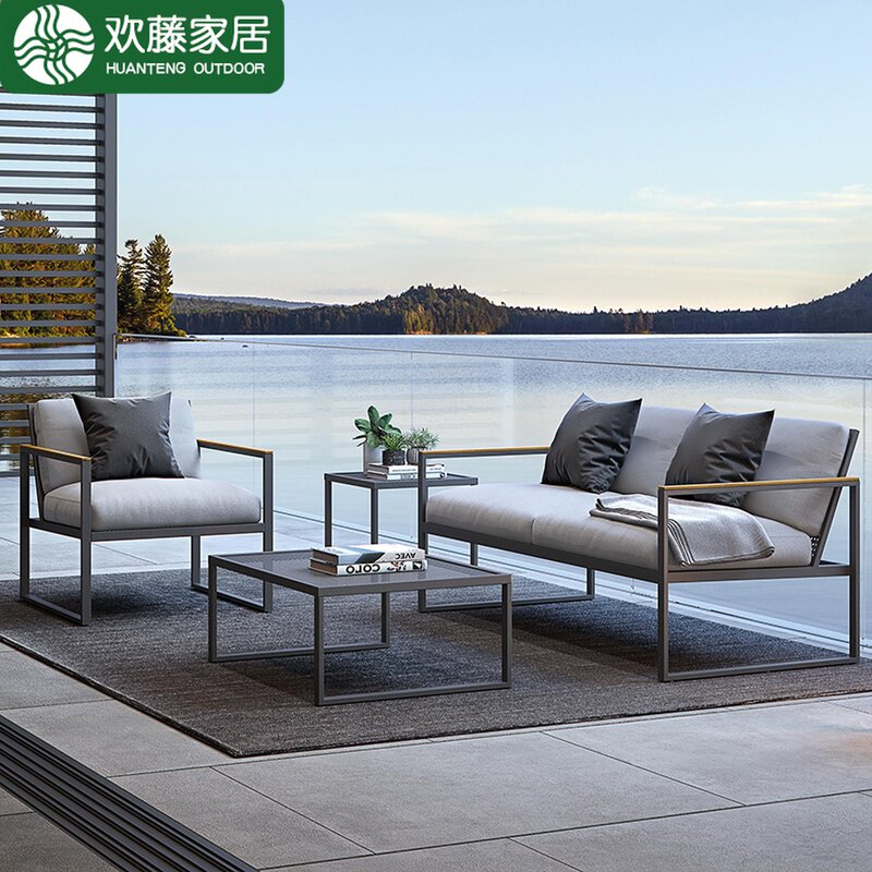 Outdoor Sofa Combination Patio Outdoor waterproof sunscreen Balcony Garden Villa Designer Hotel Outswing Aluminum Alloy-Taobao