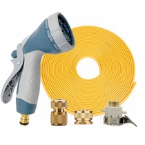 Car high-pressure car wash water gun grab household artifact telescopic water pipe hose flush water pump set watering nozzle tool