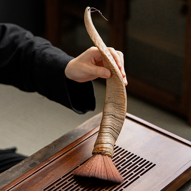 Raising Pot pen Tea disc Hard hair brush by hand not dropping Mao tea Road accessories Tea Water cleaning pen tea brush scraping water tea pen