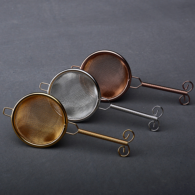 Qingxi Creative Metal Woven Tea Filter Filter Japanese Handmade Tea Funnel Kung Fu Tea Accessories