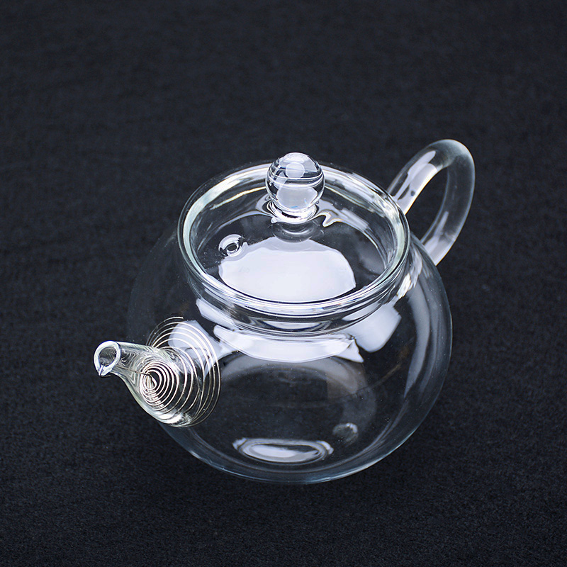Glass Xi Shi pot Japanese style simple heat-resistant large kung fu tea set filter transparent bubble teapot home flower teapot