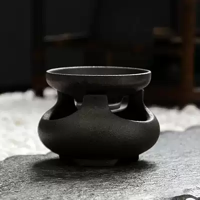 Coarse pottery retro tea filter net Tea filter Tea maker Kung Fu accessories Tea filter holder Ceramic tea drain set Tea set accessories