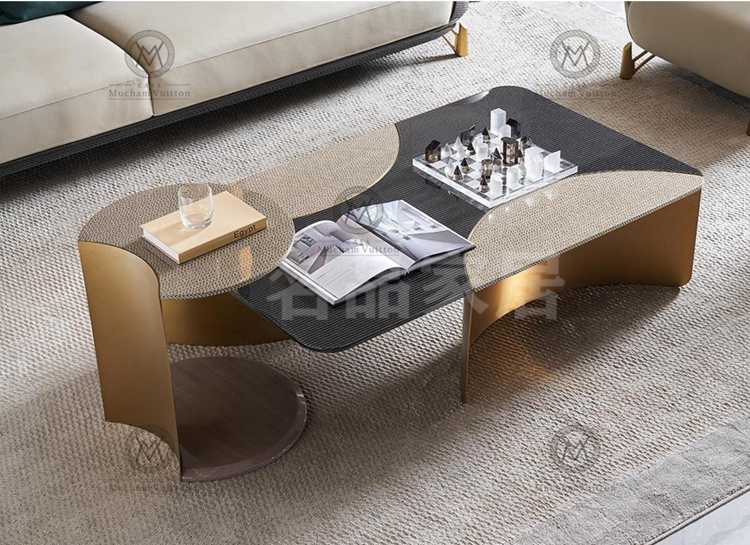 Münchengweiden furniture MV tea table TV cabinet combination corner a few modern Italian style light extravagant minimalist extravaganza-Taobao