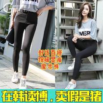 Clear cabin lets diet magic pants for underpants display slim and hip small-footed pencil pants