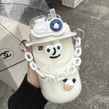 Высококачественный летний портативный пластиковый стакан со стаканом, коллекция 2023, защита при падении