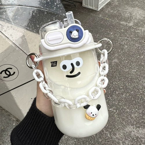 Высококачественный летний портативный пластиковый стакан со стаканом, коллекция 2023, защита при падении