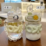 Летний высококачественный маленький портативный пластиковый стакан со стаканом для школьников