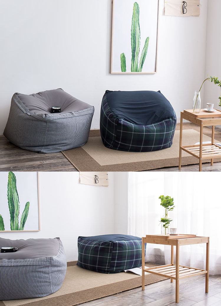 Không in beanbag beanbag tatami vải phòng ngủ sofa phòng khách thoải mái sáng tạo nhỏ đơn sofa ghế tựa - Ghế sô pha sopha phòng khách