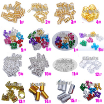 Big braid dirty braid accessories dirty braid hair ring cuff hollow hole beads