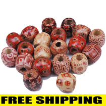 30 bead dirty braid bead accessories Nepal wig accessories reggae braid handmade accessories wooden bead dirty braid accessories