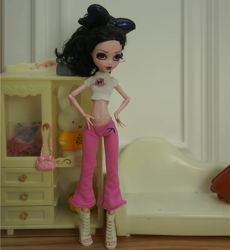 Monster high school кукла одежда монстр хай повседневная одежда Monster High Monster Gausu вторая волна