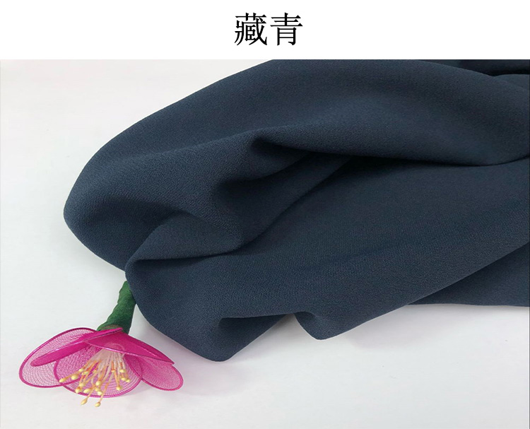 Voan đen căng vải không thấm đơn lớp dày mớ hỗn độn lớp quần chân rộng ăn mặc vải váy lớn - Vải vải tự làm vải thun borip