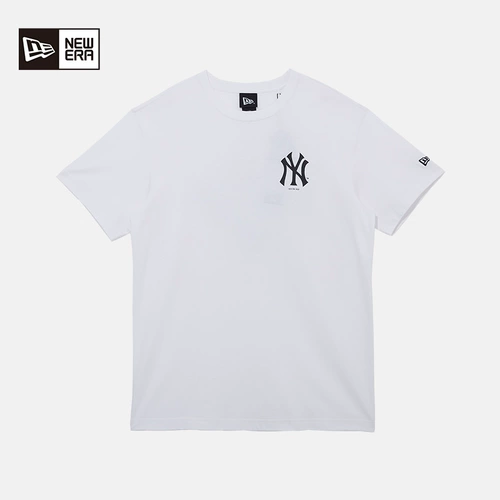 MLB, летняя хлопковая футболка подходит для мужчин и женщин, широкая цветовая палитра, короткий рукав, оверсайз