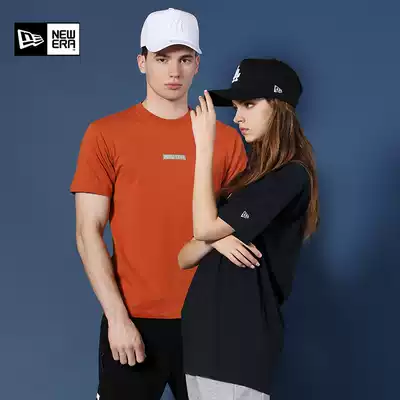 New Era New BOX LOGO multi-color loose short-sleeved men's T-shirt female couple