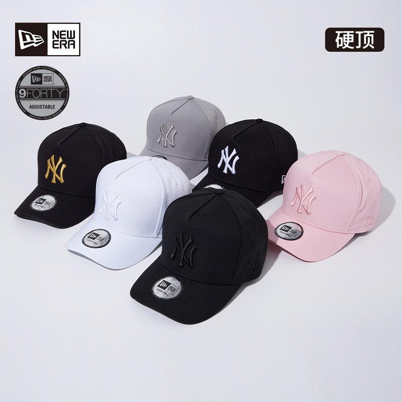 New Era New Era curved hat MLB high top NY LA baseball cap for men and women lovers summer visor cap