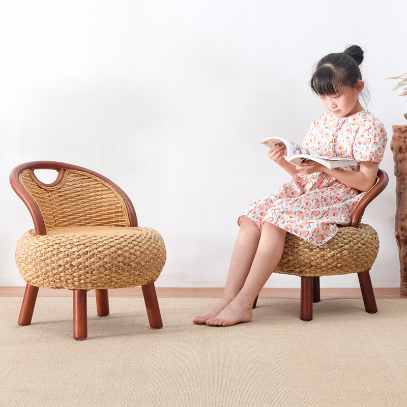 Fuji chair natural aquatic vine backchair bamboo chair, chair Tengsten chair single person balcony dwarf wood