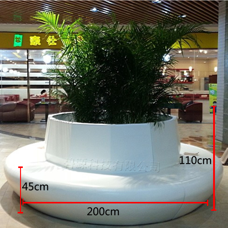Trung tâm mua sắm FRP ghế phòng chờ vẻ đẹp sáng tạo Chen vòng khảm kết hợp chậu hoa ghế ngoài trời phong cách giải trí đồ nội thất - Nội thất văn phòng mua ghế xoay