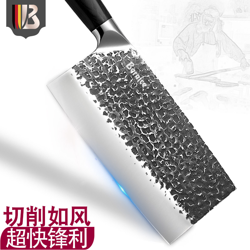 Hand forged and decapitated cutting knife old kitchen knife kitchen Home super quick and sharp Longquan chopped bone chefs decapitated dual-use knife-Taobao
