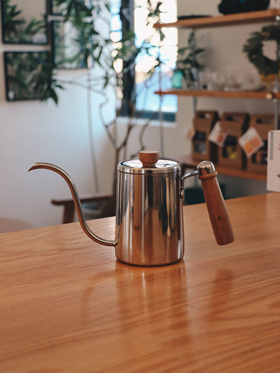 304 Stainless Steel Long Spout Pour-Over Coffee Pot, Drip Kettle, Coffee Maker, Narrow Spout Kettle, Drip Filter Type, Home Use Pour-Over Kettle