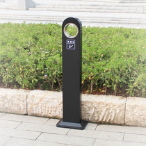 Stainless steel ash column outdoor vertical cigarette butts smoke out barrel smoking area ashtray cigarette butts column floor ashtray