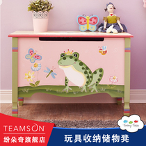 teamson Fundoqi toy storage box Wooden finishing box Locker storage stool toy box Kindergarten