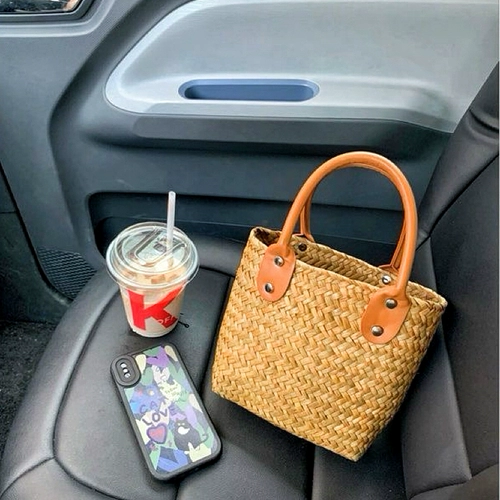 Соломенная ретро плетеная универсальная вместительная и большая сумка через плечо