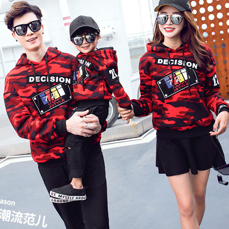 Internet celebrity family of three and four family parent-child wear 2022 spring and autumn sweater suit mother and child mother and daughter couple wear children's clothing