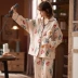 2020 quần áo giới hạn mùa xuân và mùa thu cotton phụ nữ mang thai đồ ngủ phụ nữ sau sinh cho con bú quần áo cho con bú rộng rãi bộ quần áo dịch vụ tại nhà - Giải trí mặc / Mum mặc