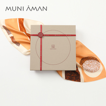 AMAN new fashion silk scarf printed scarf Spring and summer Mulberry silk small square towel gift box