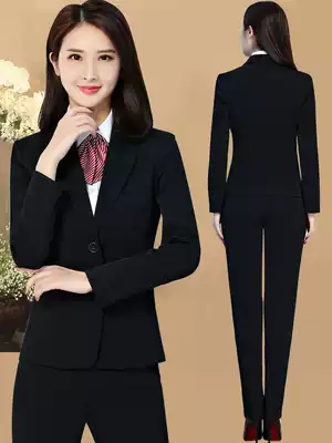 Work clothes Spring and Autumn Interview Faction Women's suits Goddess Fan Fashion Temperament High-end suits Suit Overalls