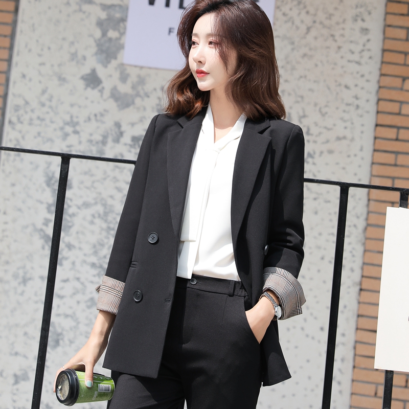 Small suit jacket female 2022 new autumn and winter large size senior professional casual formal suit suit jacket