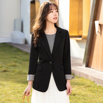 Small Suit Jacket Woman Spring Autumn 2022 New Black Superior Sense Casual Professional Suit Small Subsuit Jacket