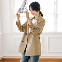 Short style coat jacket female spring autumn small sub 2022 The new casual coat of chic chic is popular this year