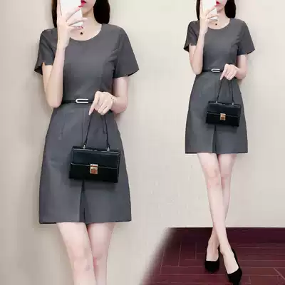 Professional dress Women summer suit 2021 New temperament jewelry store high-end spring and autumn ol overalls overalls overalls work dress