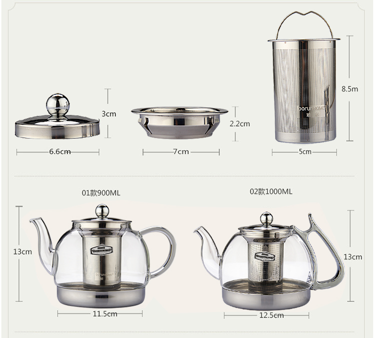Nồi thủy tinh đun sôi ấm trà cảm ứng đặc biệt trà cảm ứng bếp bộ ấm trà đặt ấm trà bộ ấm trà bộ ấm trà đẹp