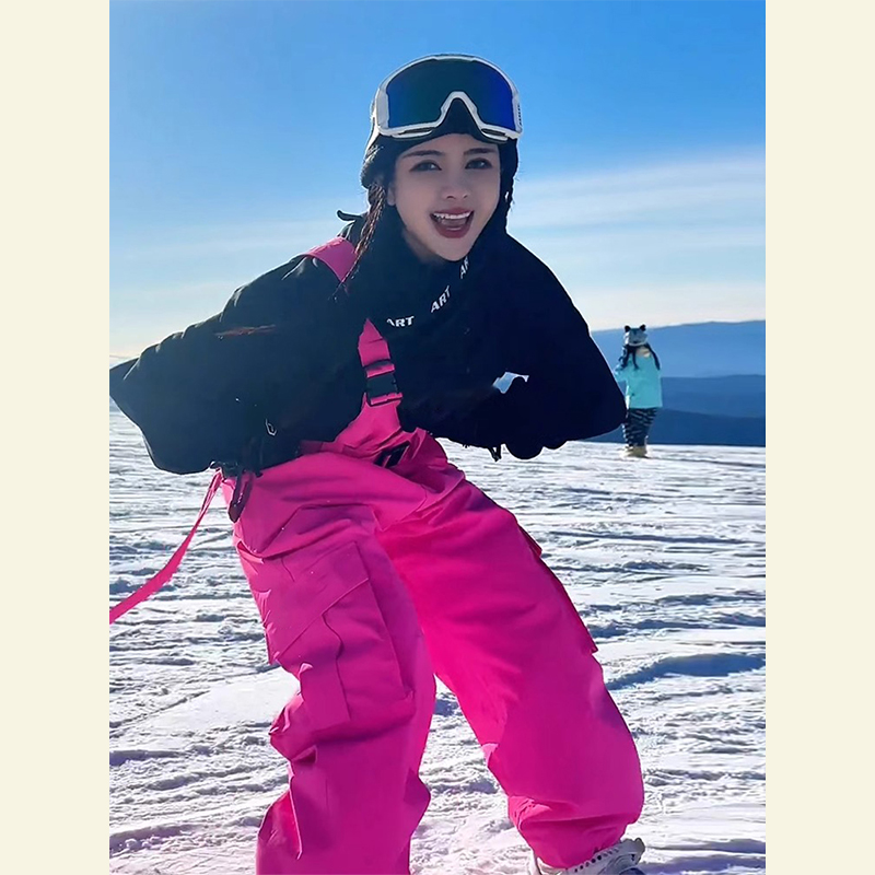 Deep winter with a complete set of daily wear casual sports Fashion ski suit waterproof and warm back with pants suit woman-Taobao