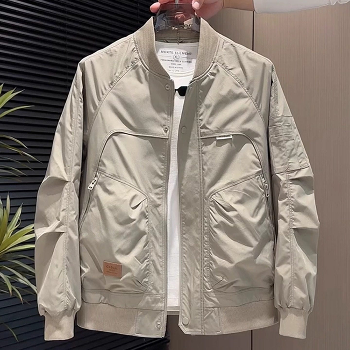 Men's baseball jacket spring and autumn style fashionable and versatile casual work jacket men's fashion handsome top men's trendy
