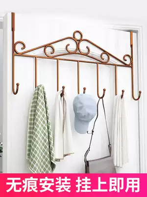 Door rear adhesive hook No punch Wall Wall shelf clothes storage hanger bedroom door hanger coat hook