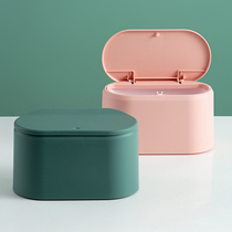 Home desktop trash can home home with lid creative cute Table Mini small desk bedroom trash bucket