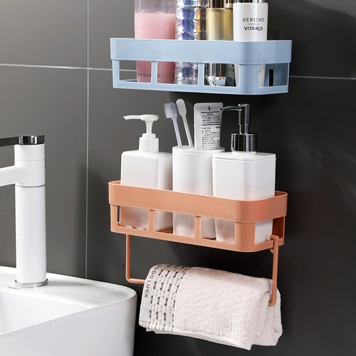 Домашняя дымовая стойка для хранения ванной комнаты для ванной комнаты на стенах, настенная стойка для хранения