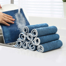 Home dishwashing cloth non-oil rag water thickening towel pure cotton yarn kitchen bowl artifact household scrub cloth