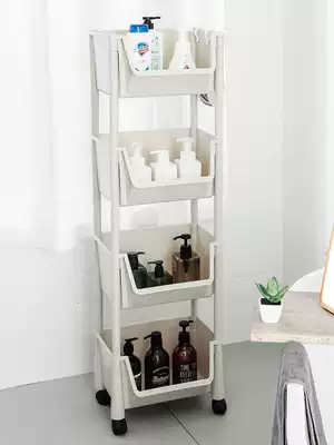 Floor-to-ceiling vegetable storage shelf Multi-layer shelf Mobile vegetable basket Kitchenware shelf Household vegetable basket Kitchen shelf
