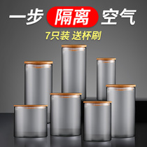 Glass sealed tank food grade kitchen storage tank large capacity transparent tea jar grain grain storage tank bottle