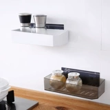 Домашняя настенная пластиковая стеллаж для хранения ванной комнаты без перфоратора стеллаж для мытья посуды бесследная настенная полка для хранения в ванной комнате