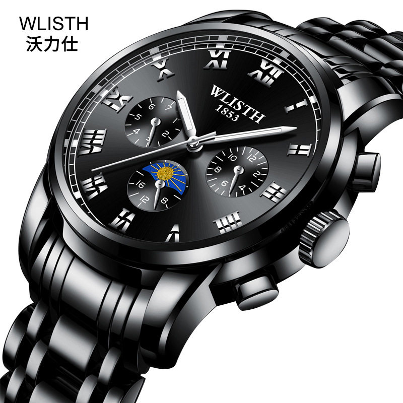 New steel band Business Waterproof Watches Men Fashion Luminal Watches Factory Quartz Watches