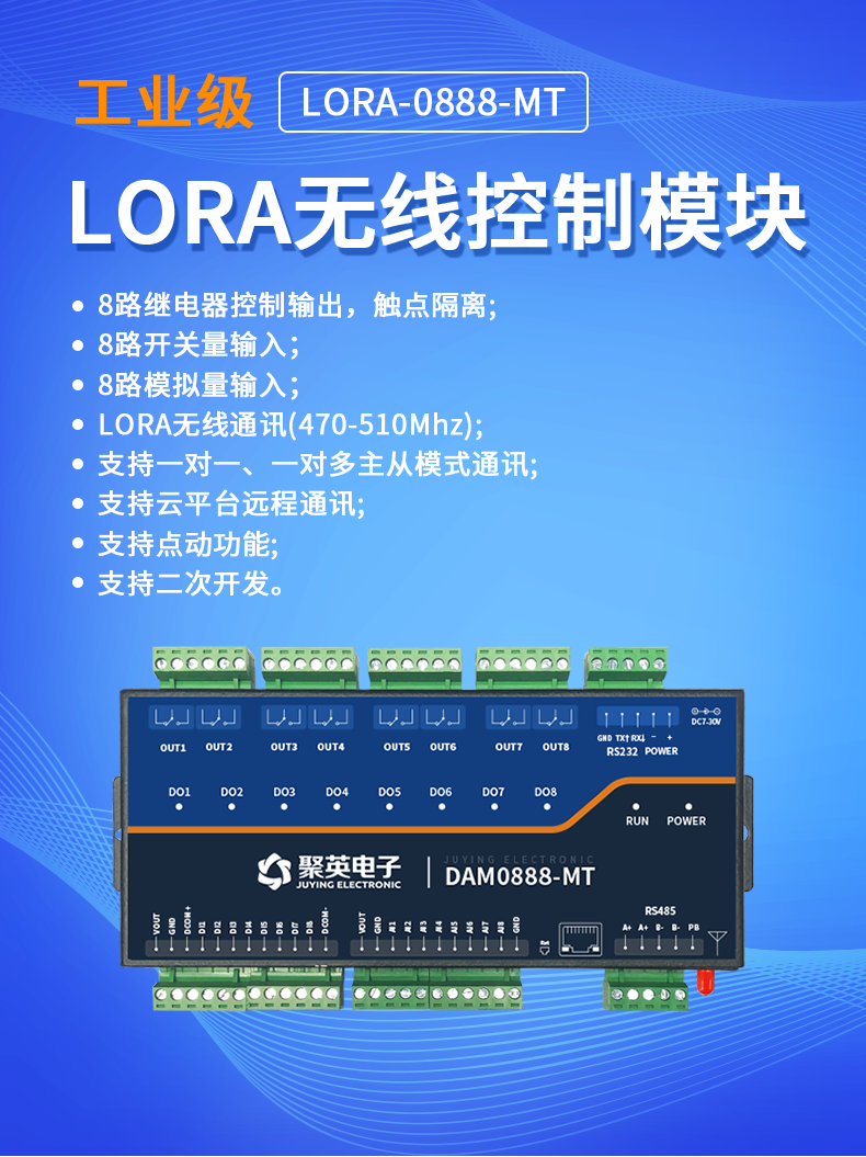 LoRa0888-MT  LoRa无线测控模块