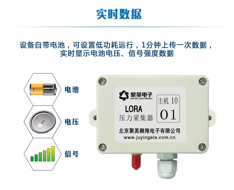 LORA压力采集器 民用级实时数据